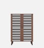 Attic Vertico Shoe Cabinet in Frosty White Finish