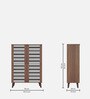 Attic Vertico Shoe Cabinet in Frosty White Finish