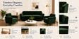 Augusta (3+1+1) Seater Sofa In Green Color