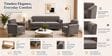 Augusta (3+1+1) Seater Sofa In Grey Color