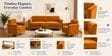 Augusta (3+1+1) Seater Sofa In Mustard Color