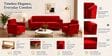 Augusta (3+1+1) Seater Sofa In Orange Color