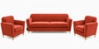 Augusta (3+1+1) Seater Sofa In Rose Color