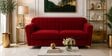 Augusta 3 Seater Sofa In Maroon Color