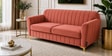 Augusta 3 Seater Sofa In Rose Gold Color
