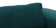 Aura 3 Seater Sofa Cane & Velvet Couch in Blue Oasis Colour