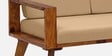 Aura Sheesham Wood 2 Seater Sofa In Honey Oak Finish