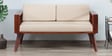 Aura Sheesham Wood 2 Seater Sofa In Honey Oak Finish