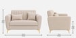 Aura 2 Seater Sofa In Beige Color