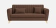 Aura 3 Seater Sofa In Brown Color