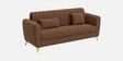 Aura 3 Seater Sofa In Brown Color