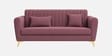 Aura 3 Seater Sofa In Onion Pink Color