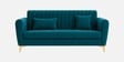 Aura 3 Seater Sofa In Teal Green Color