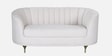 Jacinth Fabric 2 Seater Sofa In Cream Colour