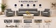 Austin (3+1+1) Sofa Set Sofa In Grey Color