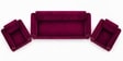 Austin (3+1+1) Sofa Set Sofa In Maroon Color Austin (3+1+1) Sofa Set Sofa In Maroon Color