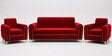 Austin (3+1+1) Sofa Set Sofa In Maroon Color
