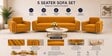 Austin (3+1+1) Sofa Set Sofa In Mustard Color