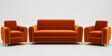 Austin (3+1+1) Sofa Set Sofa In Orange Color