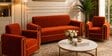 Austin (3+1+1) Sofa Set Sofa In Orange Color