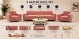 Austin (3+1+1) Sofa Set Sofa In Rose Color