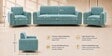 Austin (3+1+1) Sofa Set Sofa In Teal Color