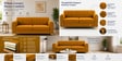 Austin 3 Seater Sofa In Mustard Color