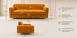 Austin 3 Seater Sofa In Mustard Color