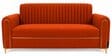 Austin 3 Seater Sofa In Orange Color