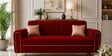 Austin 3 Seater Sofa In Maroon Color