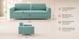 Austin 3 Seater Sofa In Teal Color