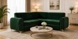Austin 6 Seater Corner Sofa In Green Color