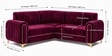 Austin 6 Seater Corner Sofa In Maroon Color