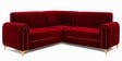 Austin 6 Seater Corner Sofa In Maroon Color