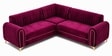 Austin 6 Seater Corner Sofa In Maroon Color