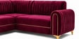 Austin 6 Seater Corner Sofa In Maroon Color