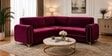 Austin 6 Seater Corner Sofa In Maroon Color