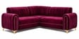 Austin 6 Seater Corner Sofa In Maroon Color