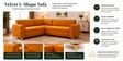 Austin 6 Seater Corner Sofa In Mustard Color