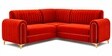 Austin 6 Seater Corner Sofa In Orange Color