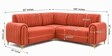 Austin 6 Seater Corner Sofa In Rose Color
