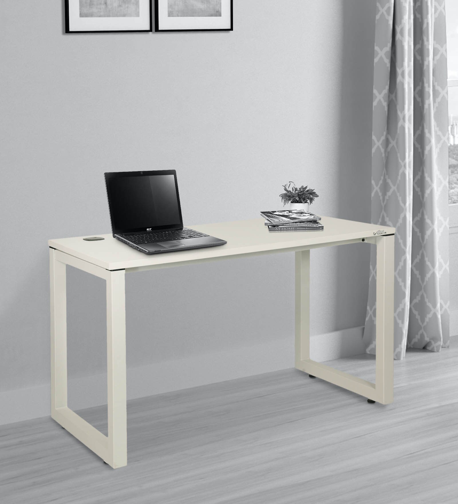 Auckland Study Table in Frosty White Colour Auckland Study Table in Frosty White Colour