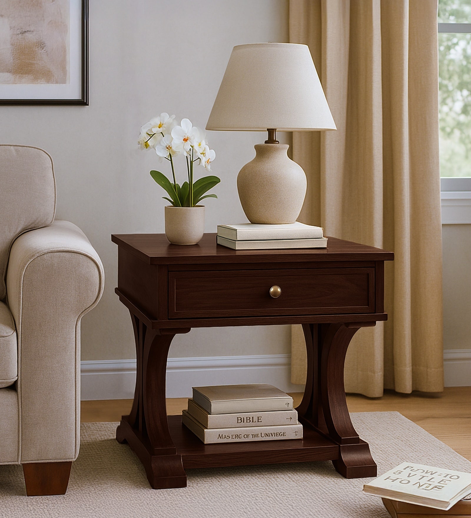 Aurm Sheesham Wood Side Table Aurm Sheesham Wood Side Table