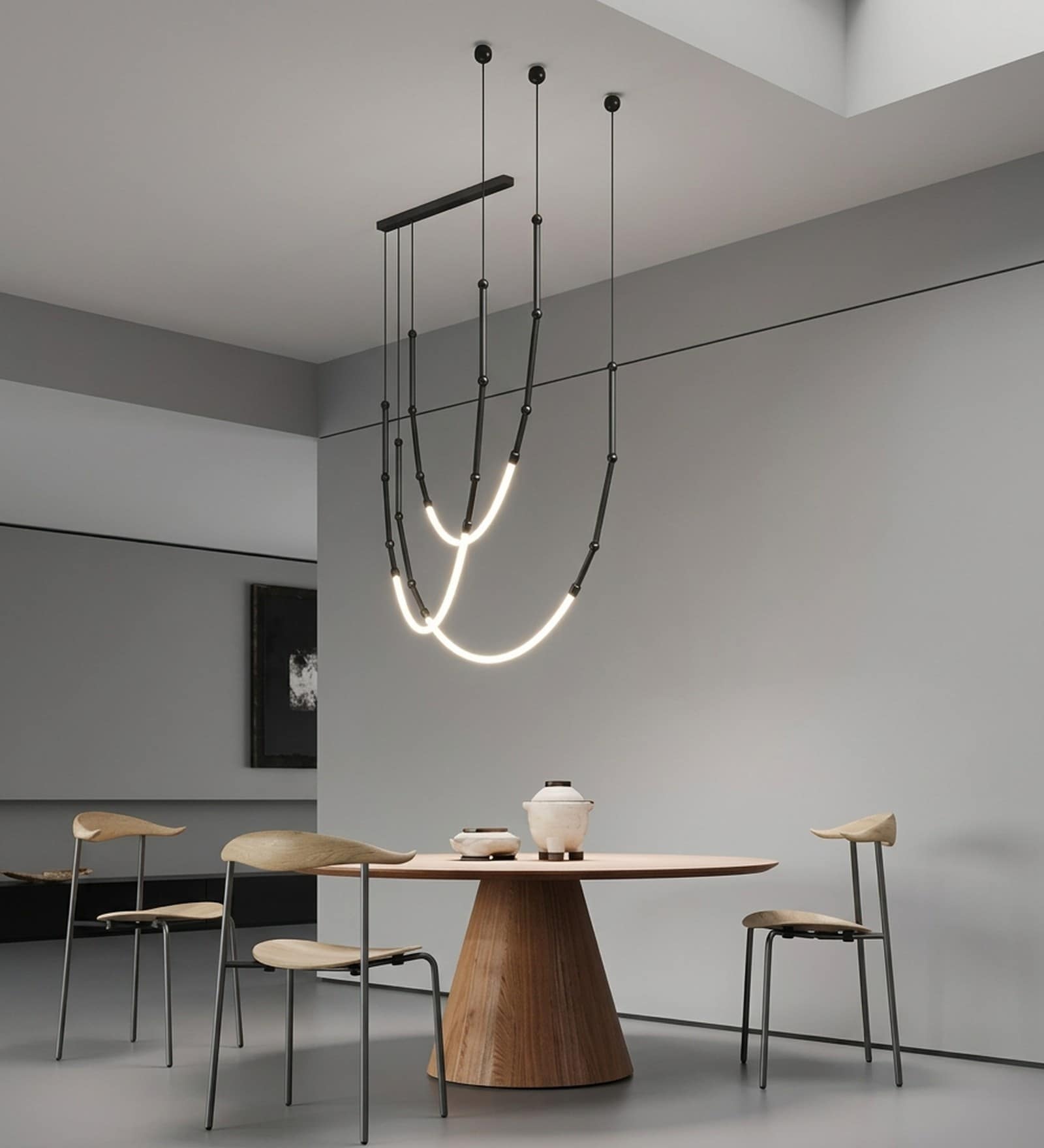 Aurora Arc 3C LED Smart Pendant Light for Dining Room