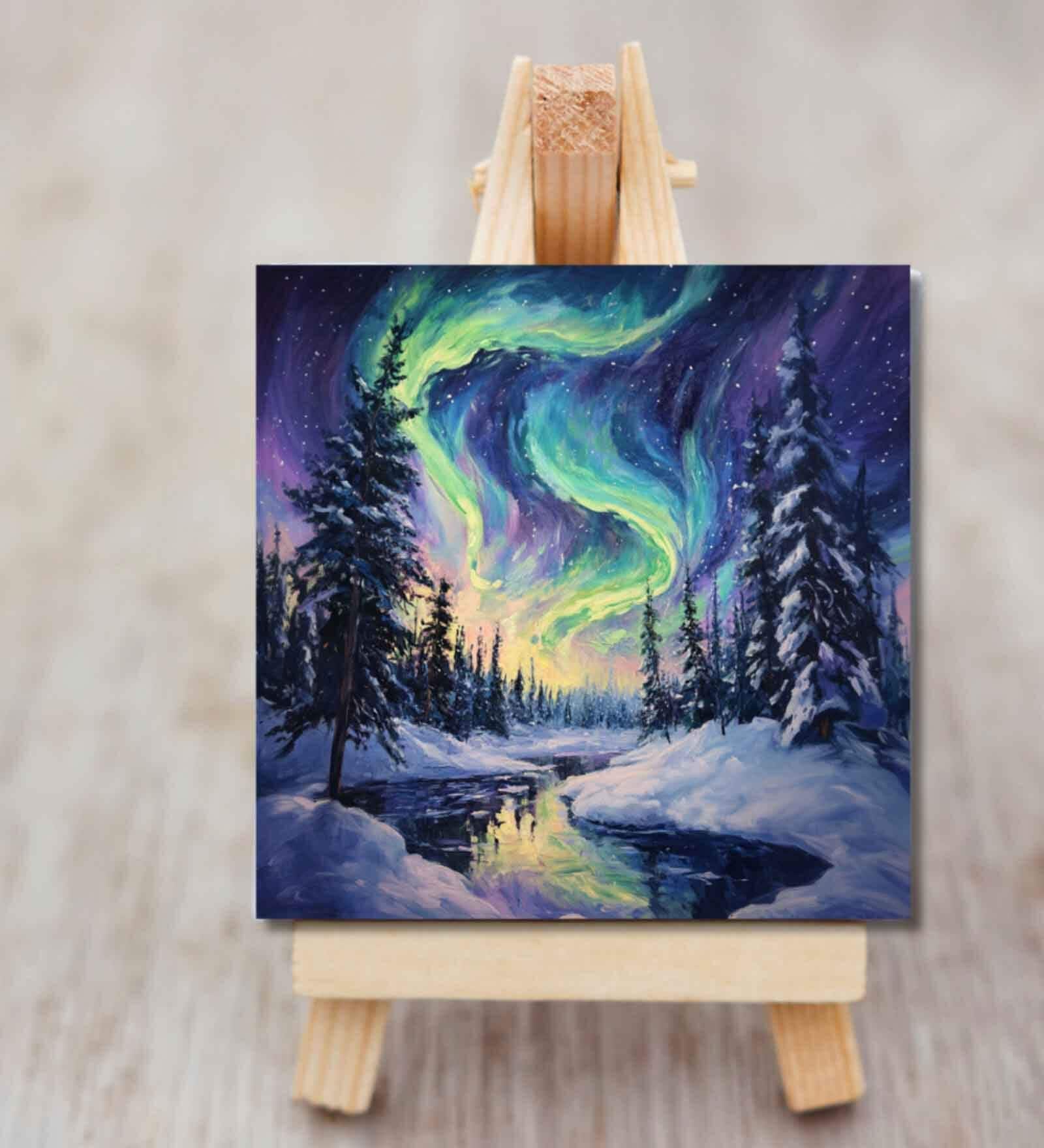 Aurora Borealis Mini Canvas Frame
