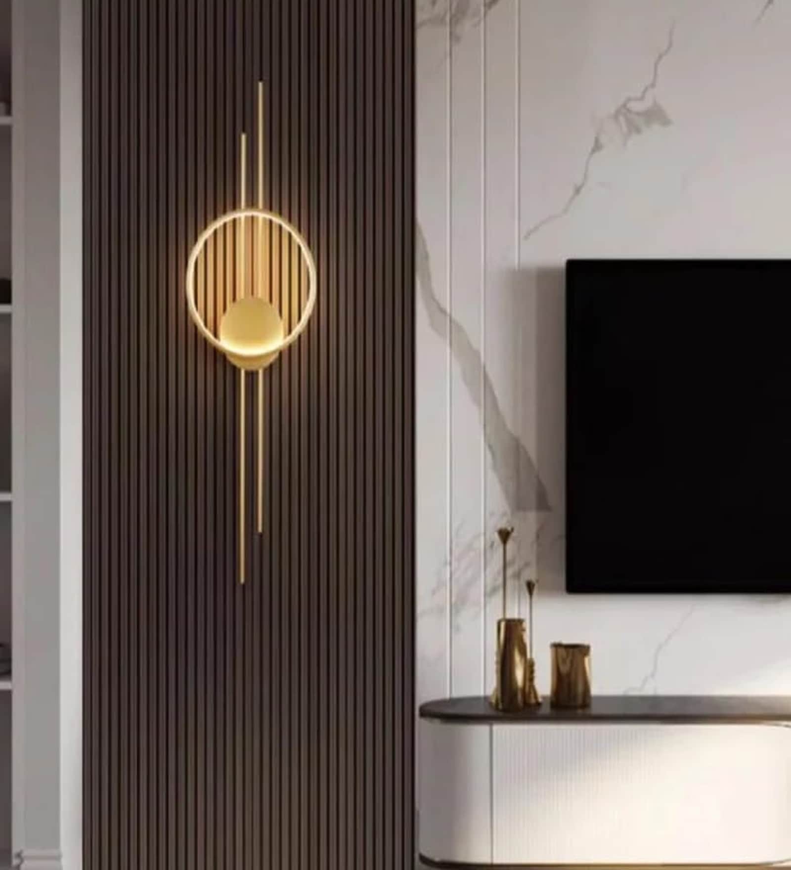 Aurora Halo Gold 3C LED Wall Sconce