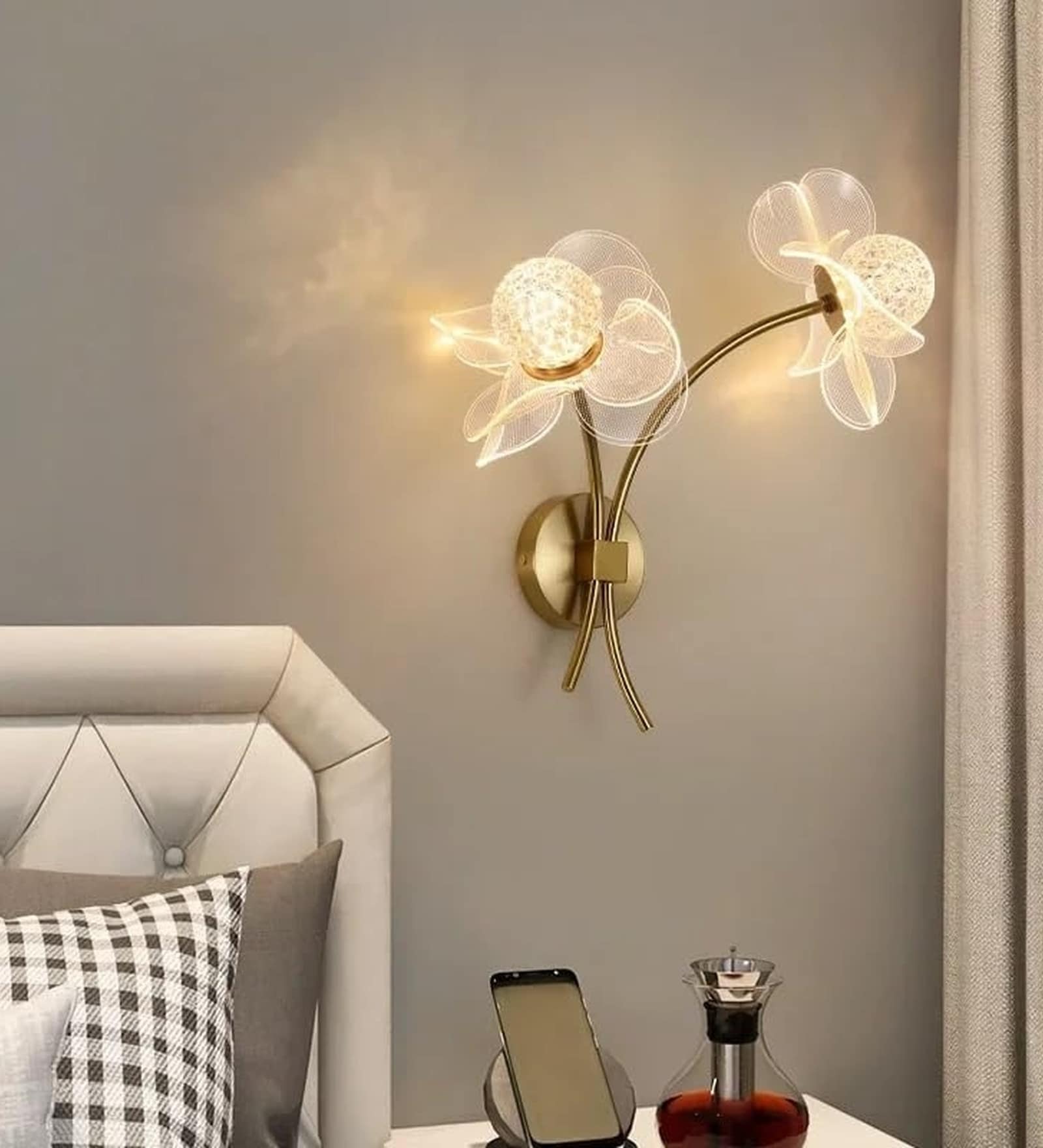 Aurora Orbit Gold Acrylic Wall Sconce 3C LED Wall Light