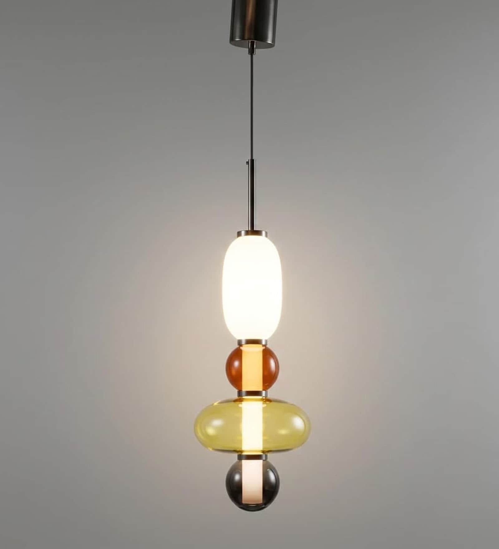 Aurora Vienna 3C LED Pendant Light Metal Glass