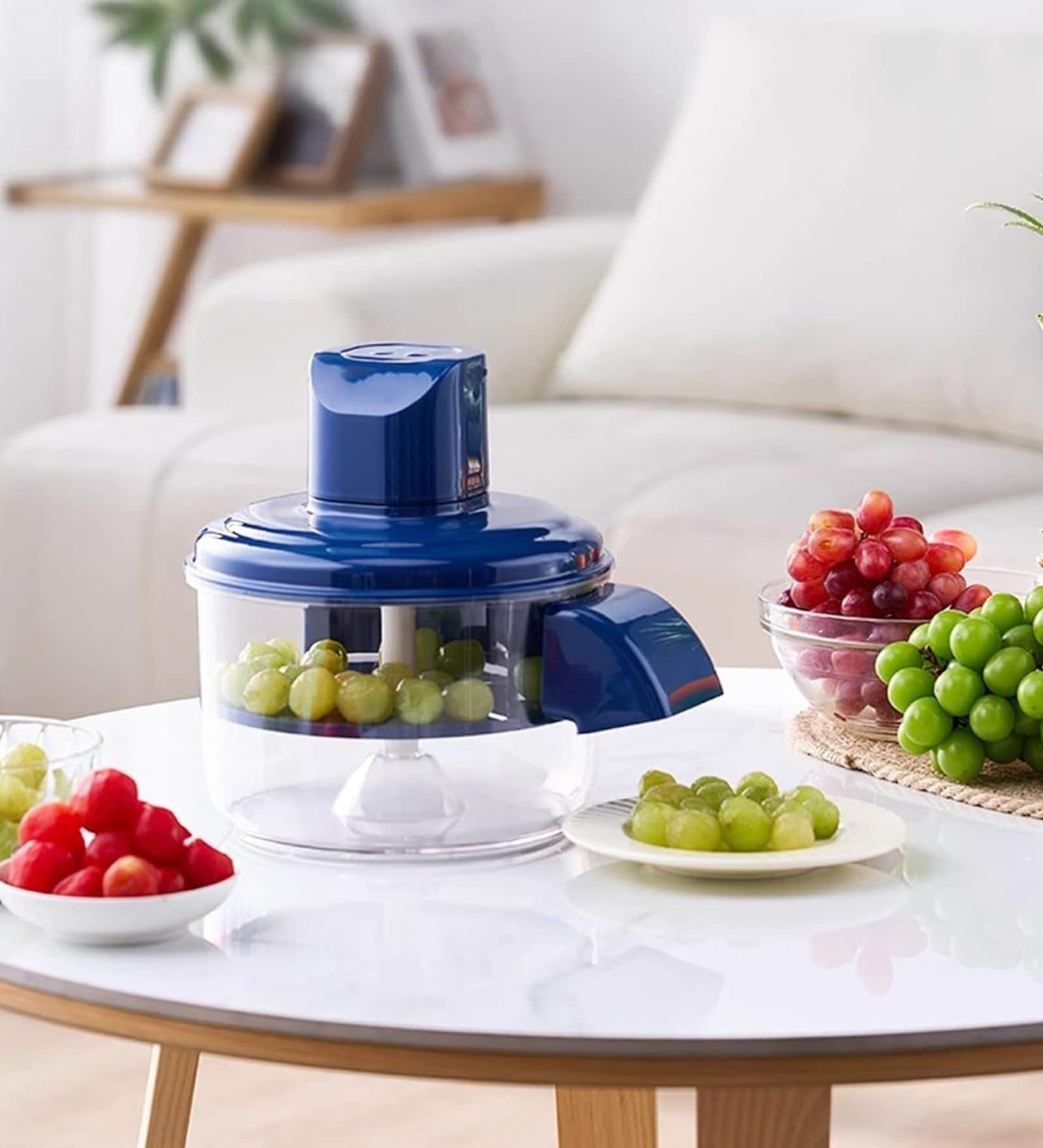 Automatic Garlic Peeling Machine, Electric Peeler for Fruit and Vegetables, Rechargeable Kitchen Tool for Garlic, Grapes, Tomatoes, Cherries, Family Friendly Fruit Peeler Machine