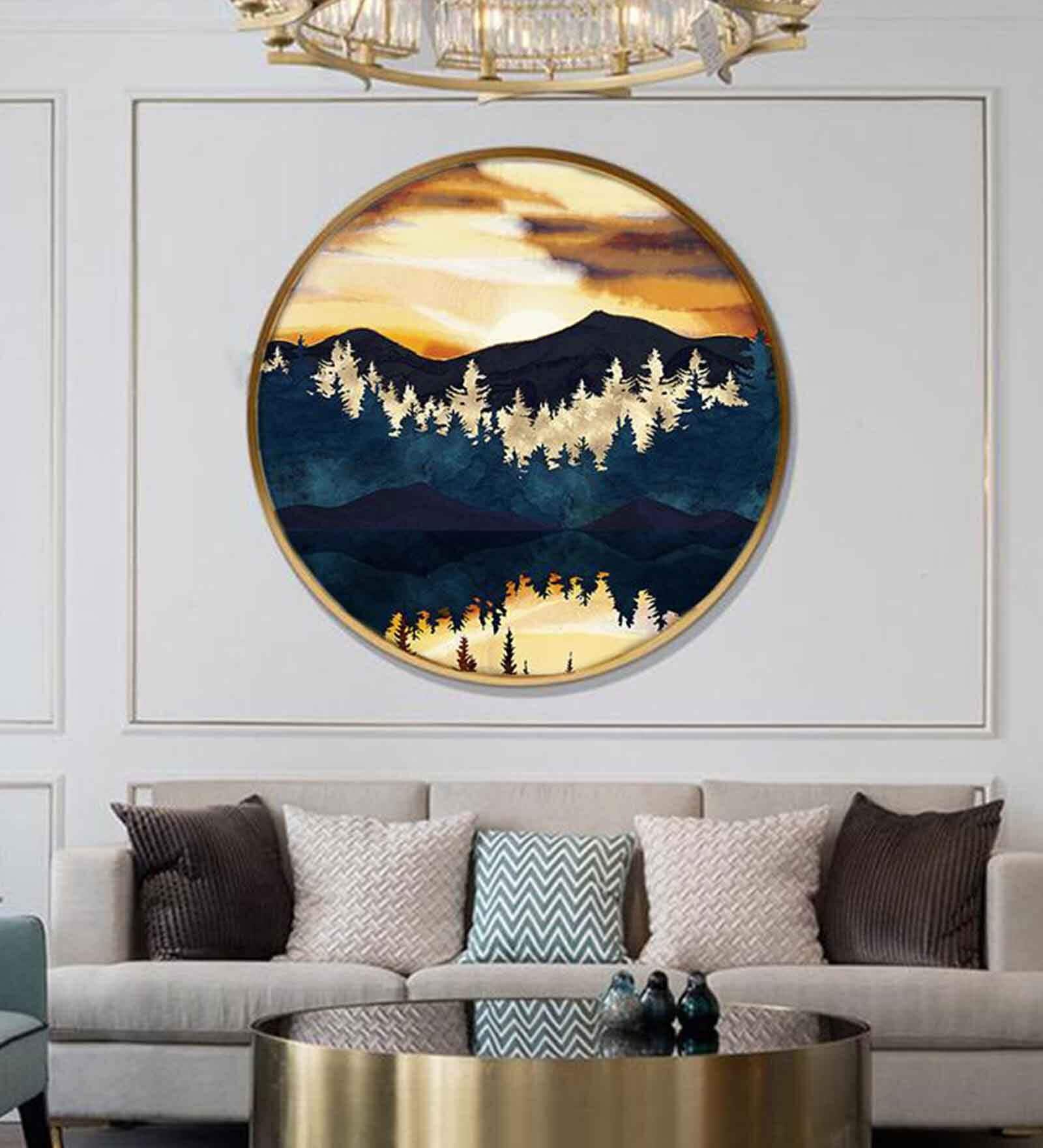 Zantine Black Canvas Framed Wall Plates